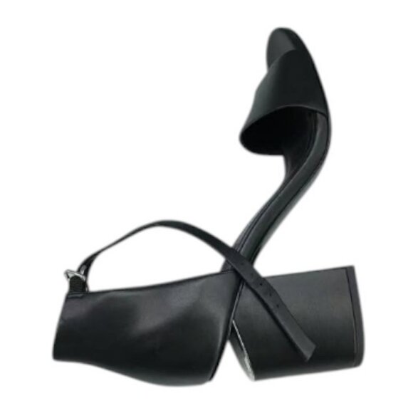 Alexander Wang Abby black leather block heel sandals size 6.5 - Picture 8 of 11